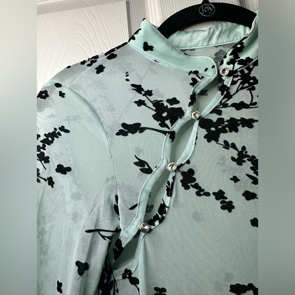 Anastasia Mesh Mini Dress Blue / Fashion Nova - Picture 10 of 15